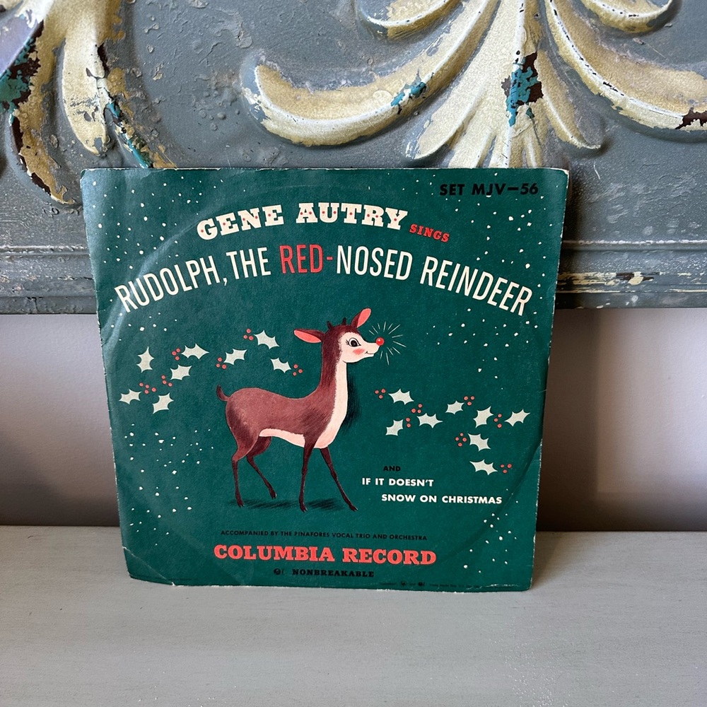 Gene autry Rudolph the red nosed reindeer rare 1949 record